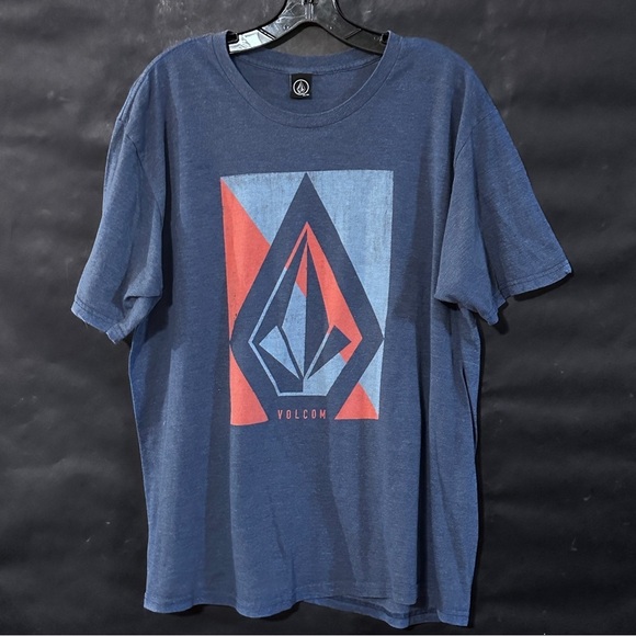 Volcom Blue Graphic T-Shirt - Picture 1 of 6